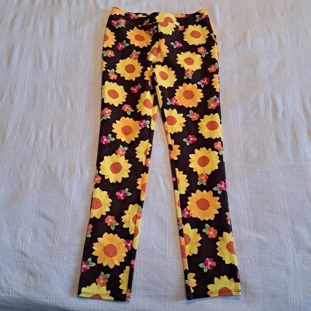 Gymboree girls size 10 or 12 sunflower ponte pants